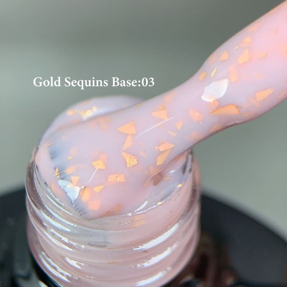 Rubber Base Everin Gold Sequins Collection 10ml-  03