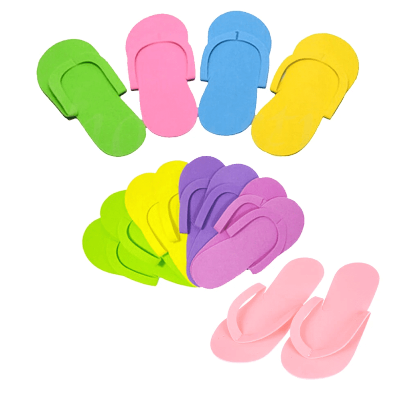 Papuci pedichiura set 3 perechi diverse culori