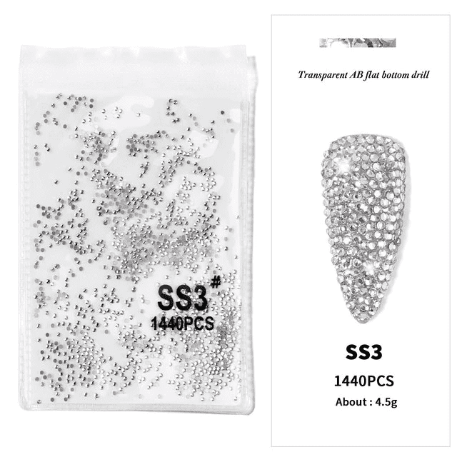 Cristale swarovski silver marime ss3 set 1440buc – silver-ss3 Everin imagine noua 2022