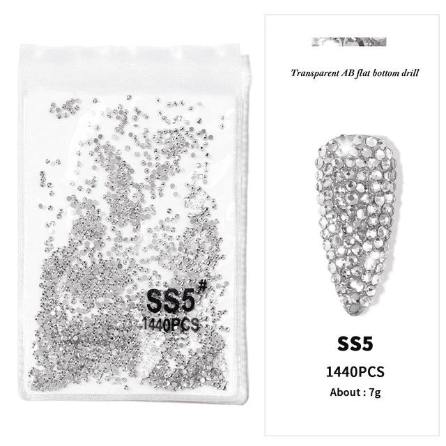 Cristale swarovski silver marime ss5 set 1440buc – silver-ss3 Everin imagine noua 2022