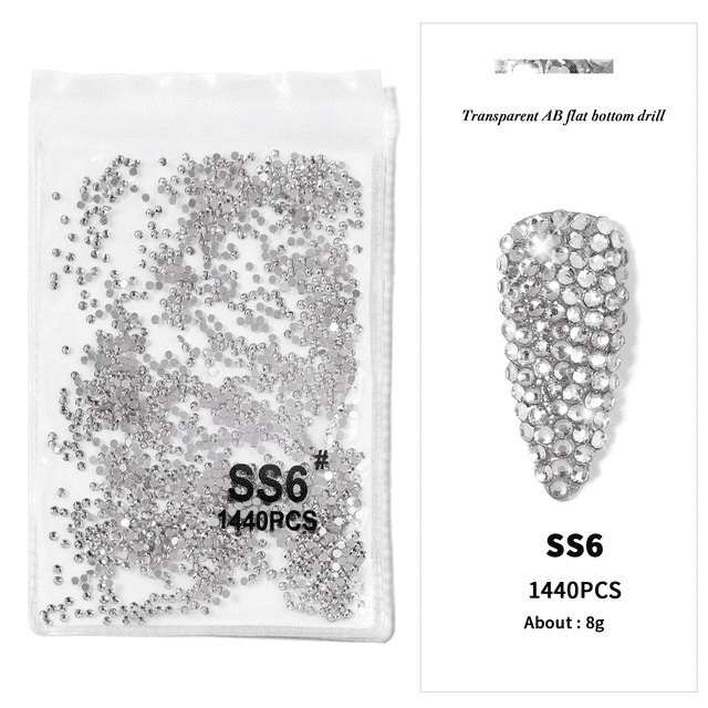 Cristale swarovski silver marime ss6 set 1440buc – silver-ss5 Everin imagine noua 2022