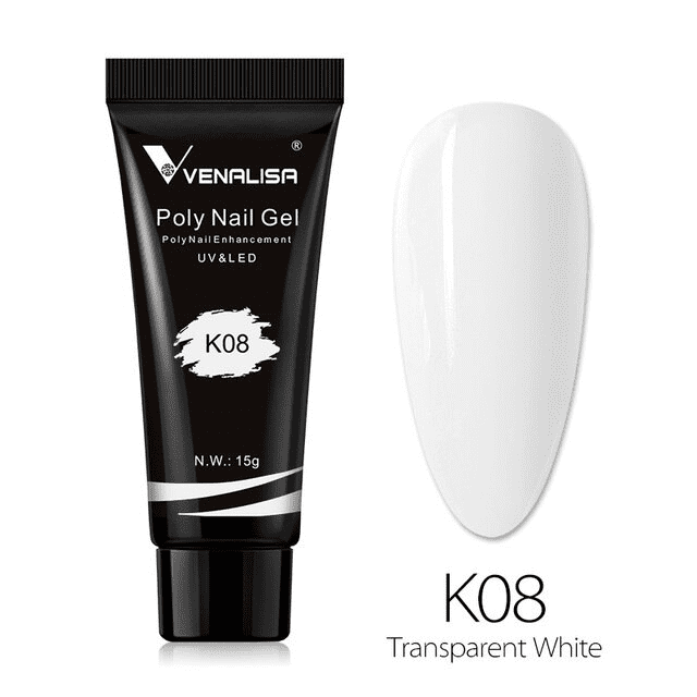 Polygel Venalisa 15ml- K08 Transparent White – K01 Everin imagine noua 2022