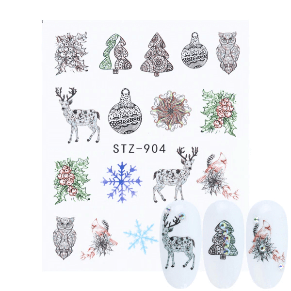 Tatuaj decor unghii iarna stz-904 – stz-904 Everin imagine noua 2022