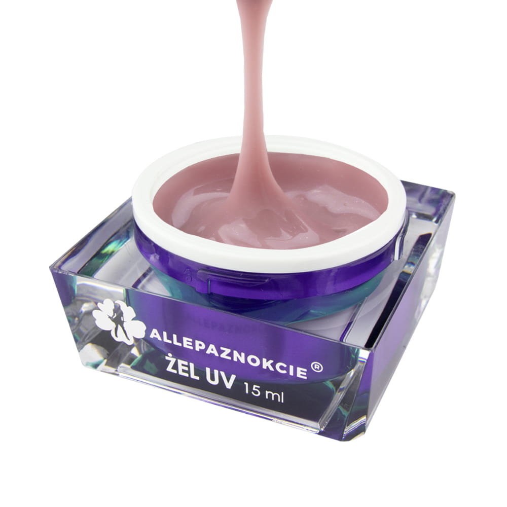 Gel UV Constructie- Jelly Glittery Chic 15 ml Allepaznokcie Everin imagine noua 2022