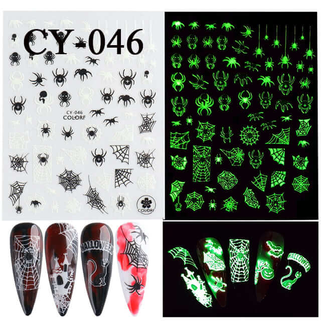 Sticker Decor Unghii Halloween Fosforescent CY-46 – PRO53 – EVERIN Everin imagine noua 2022